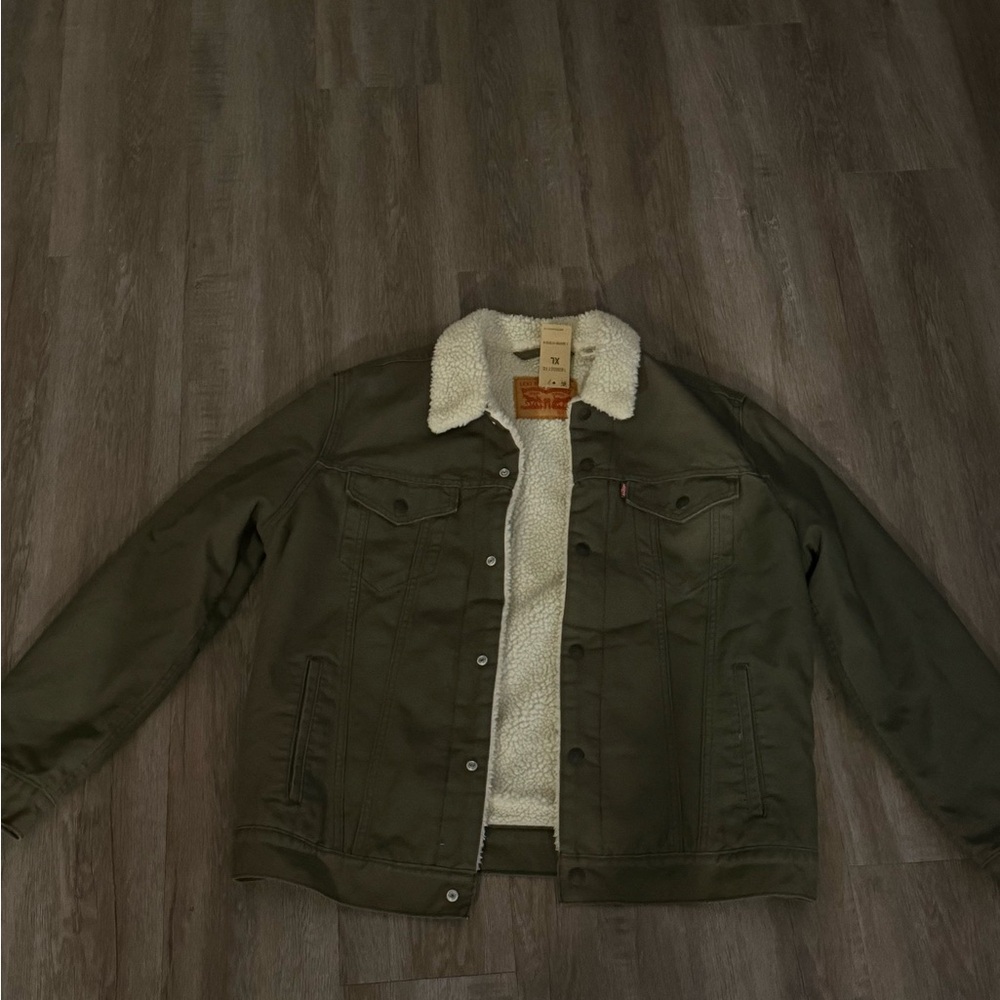 Levi's Men's Green Sherpa Jacket